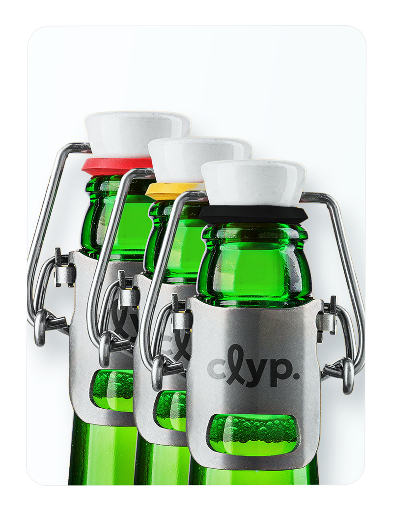 clyp original - 3er Freunde Set mit bunten Dichtungen
