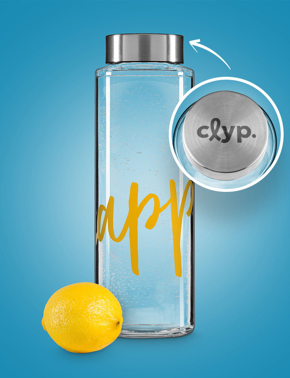 clyp Trinkflasche happy
