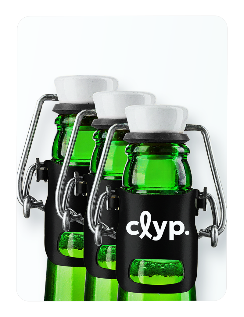 clyp Black Edition - 3er Freunde Set + bunte Dichtscheiben extra