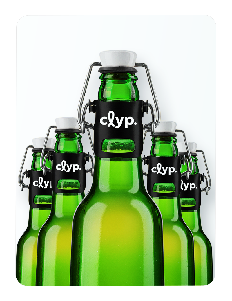 clyp Black Edition - 5er Familien Set + bunte Dichtscheiben extra