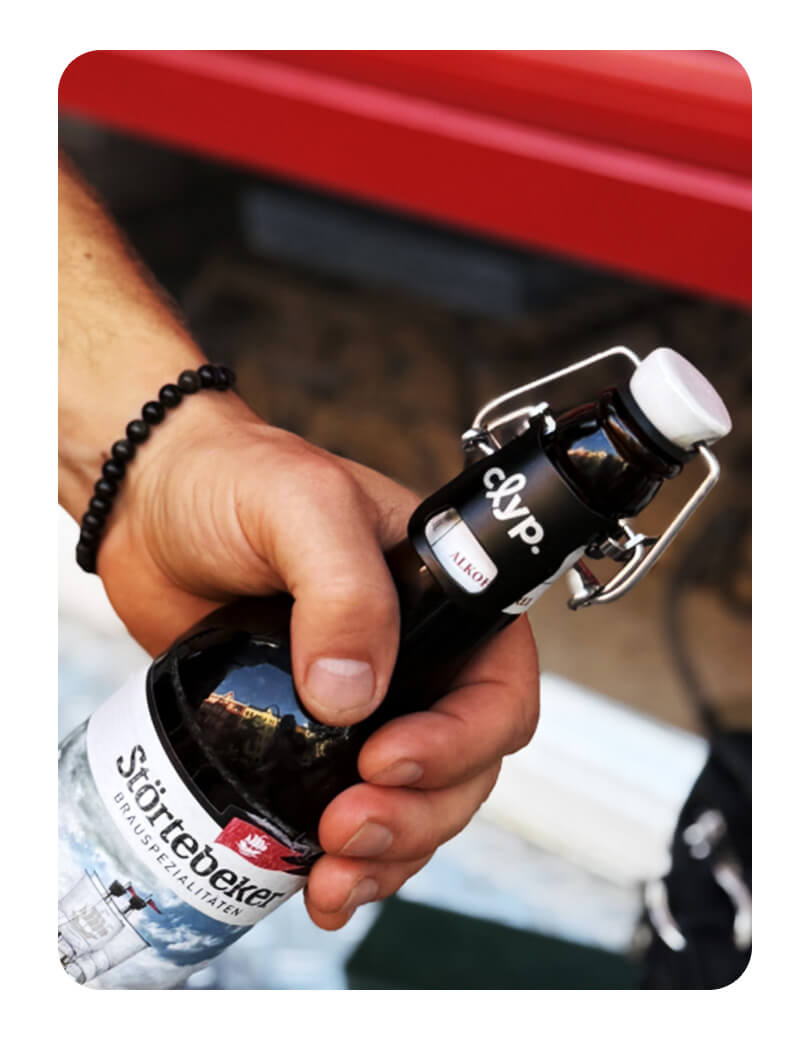 clyp Black Edition - Flaschenverschluss und Öffner