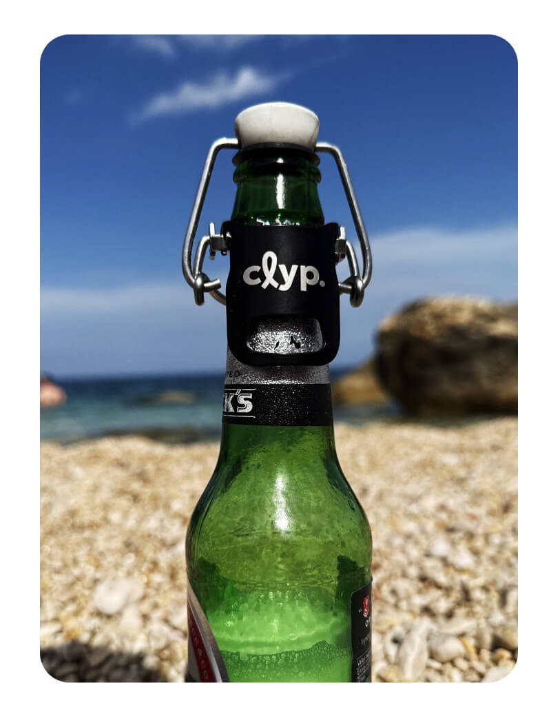 clyp Black Edition - Flaschenverschluss und Öffner