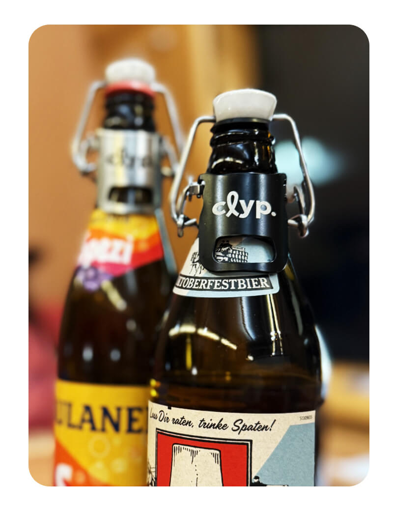 clyp Black Edition - Flaschenverschluss und Öffner